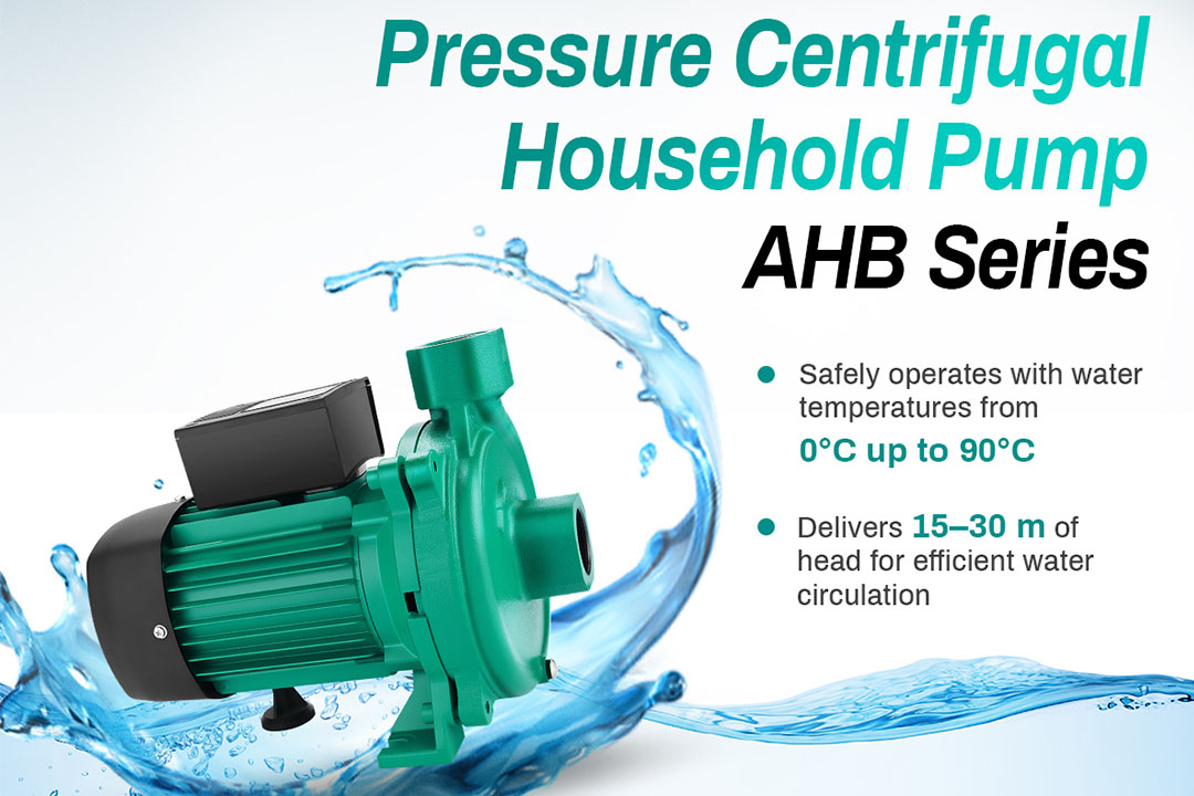 Série Shinhoo AHB: Bombas centrífugas de alta pressão para uso doméstico em sistemas de água modernos.